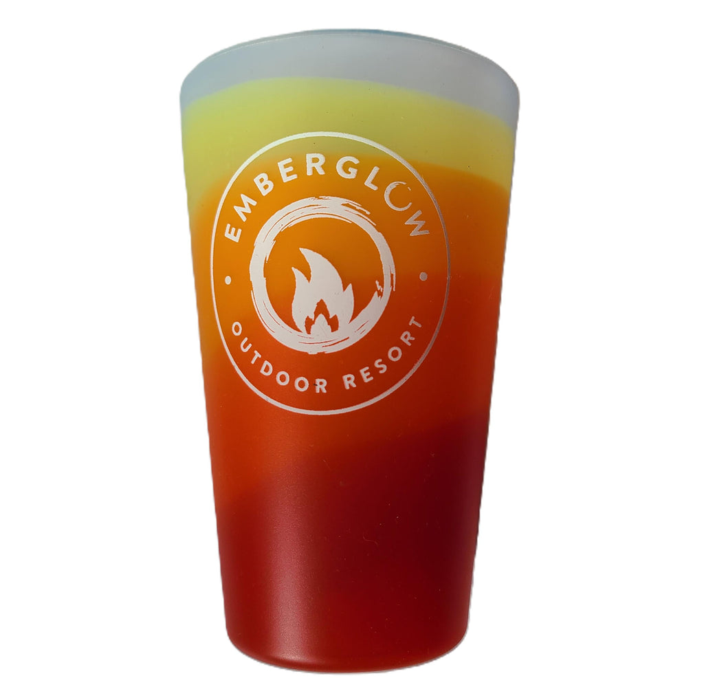 Fireside Emberglow Silicone PInt Glass
