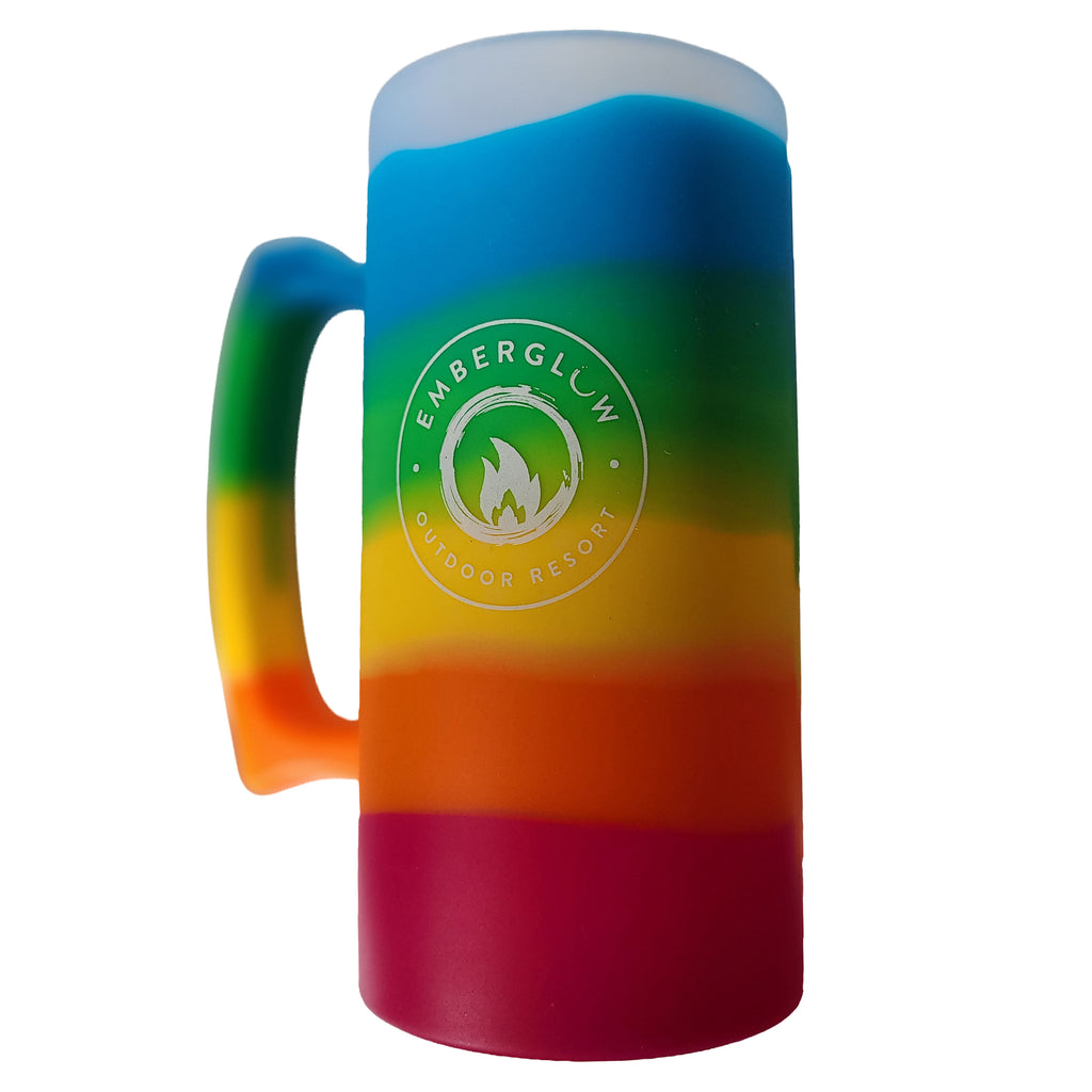 Rainbow Emberglow Silicone Beer Stein