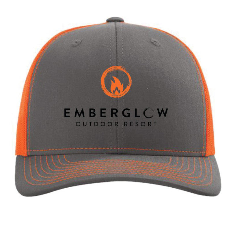 Orange and Grey Richardson 112 Hat