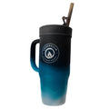 Blue Ridgeline Emberglow Silicone Tumbler with Lid and Straw