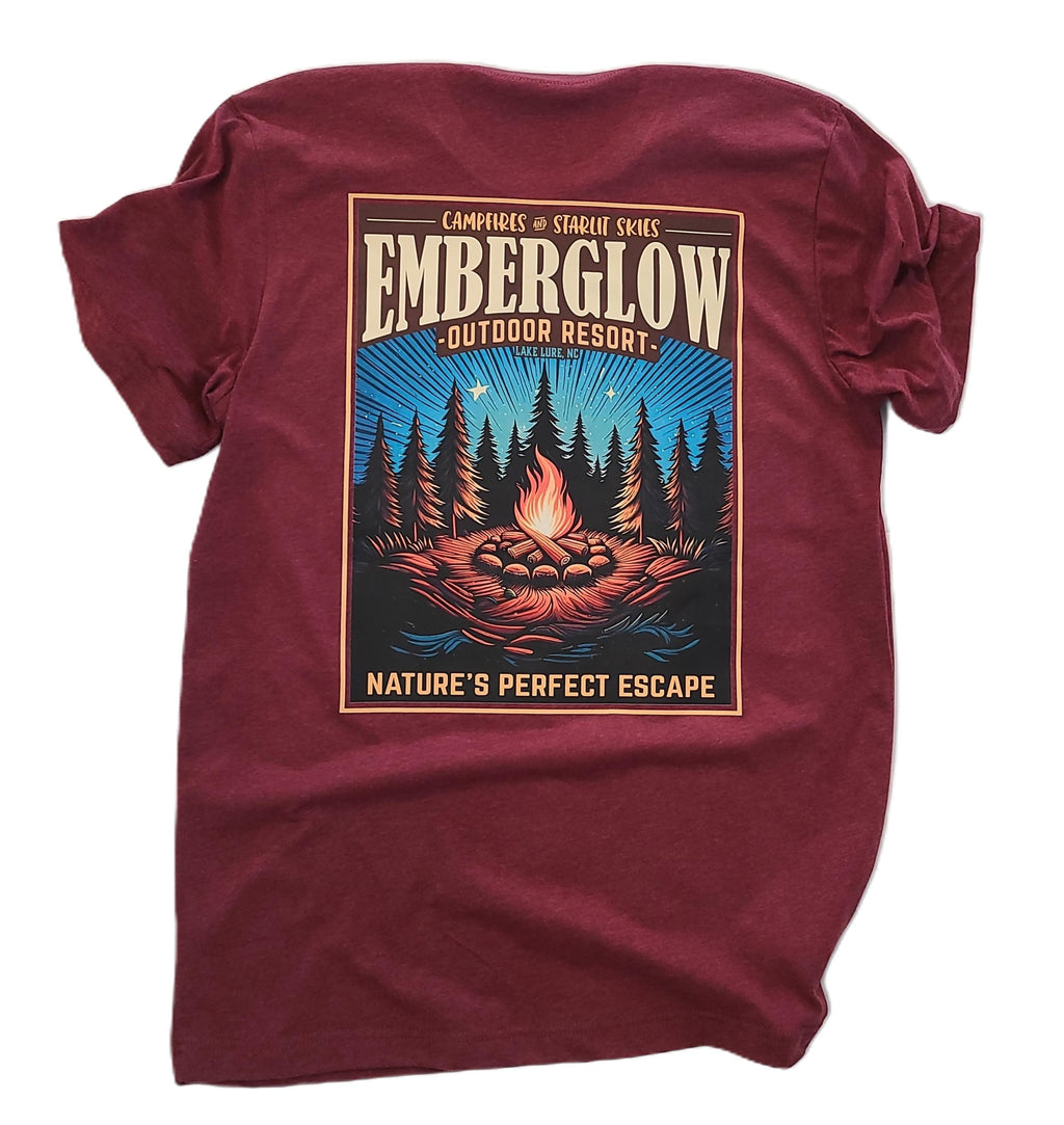 Nature's Perfect Escape Heathered Maroon T-shirt