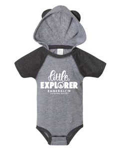 Rabbit Skins Hooded Little Explorer Onesie