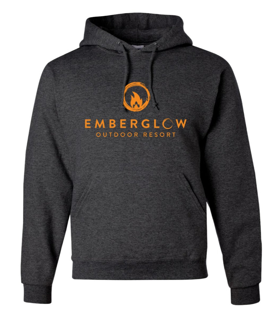 Emberglow Trail Map on Dark Grey Sweatshirt Hoodie