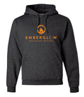 Emberglow Trail Map on Dark Grey Sweatshirt Hoodie