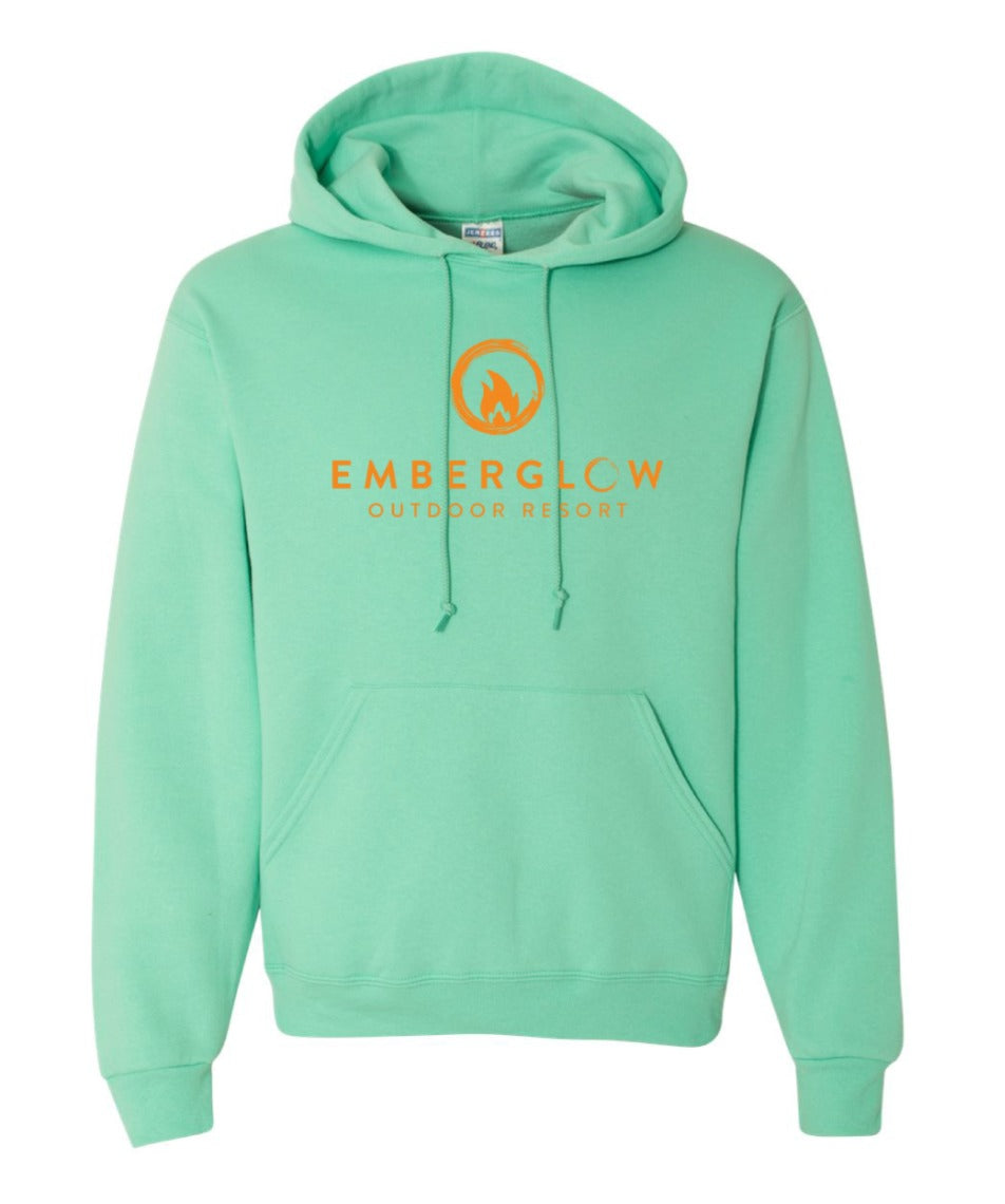 Emberglow Trail Map on Mint Sweatshirt Hoodie